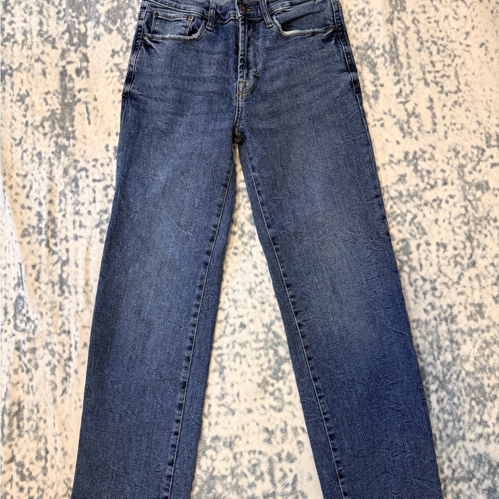 Kensie VintageLuxe “The Ella” High Rise Straight Jeans